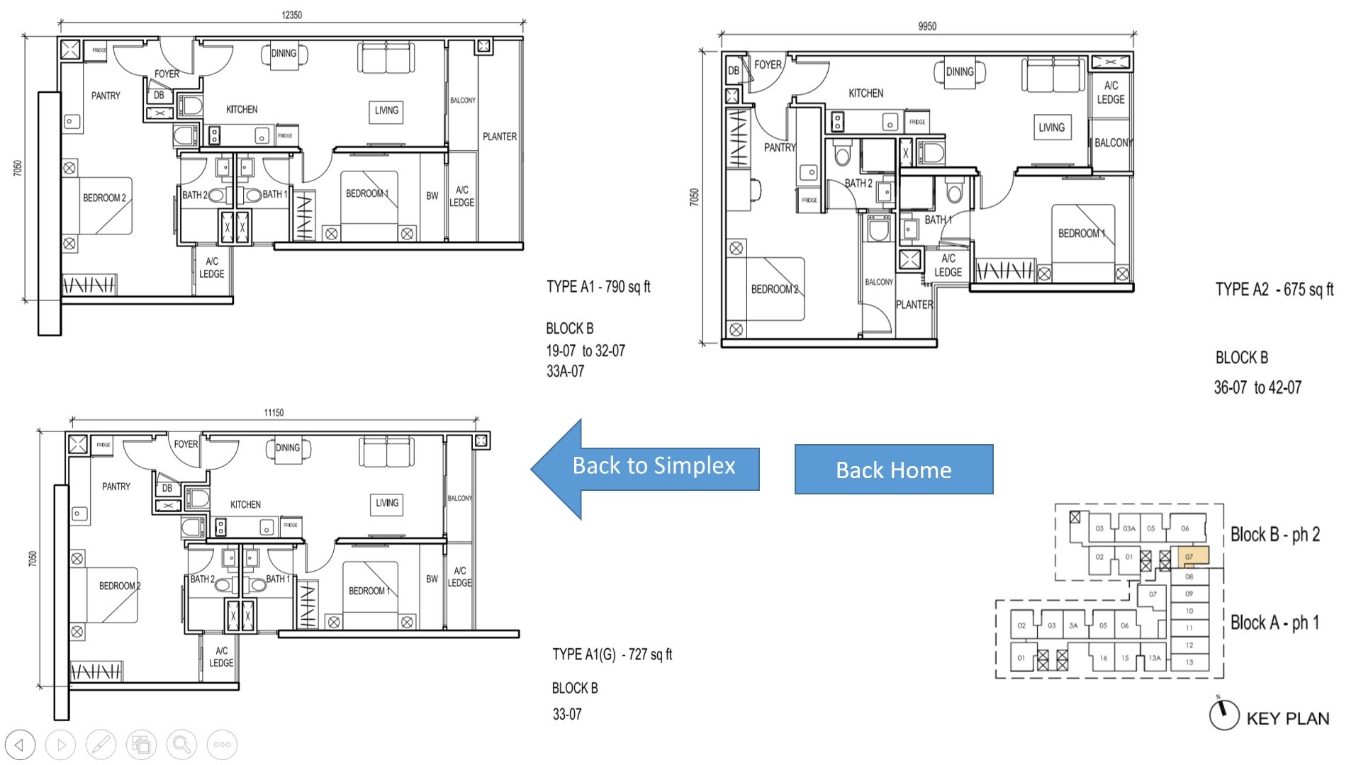The Luxe KL Floor Plan Type A 2BR Simplex