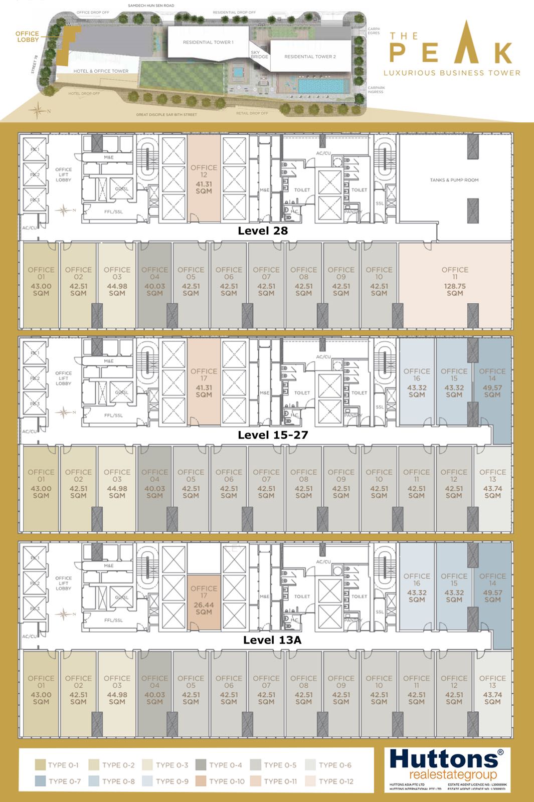 The Peak Cambodia Offices Floor Plan