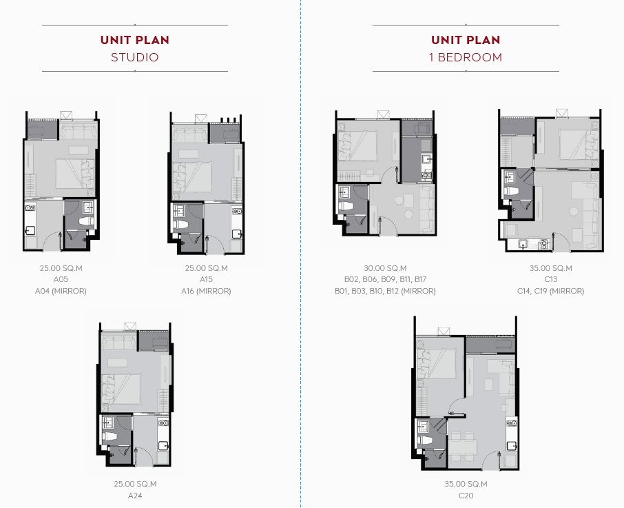 Life Sukhumvit 62 Floor Plan_Studio, 1BR
