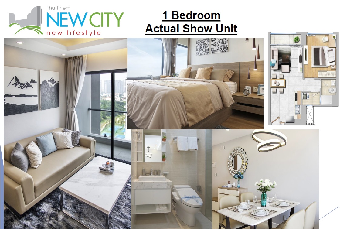 New City Thu Thiem HCMC_1BR Actual Show Unit